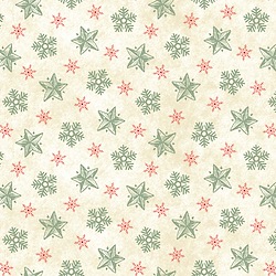 Cream - Stars And Snowflakes Allover